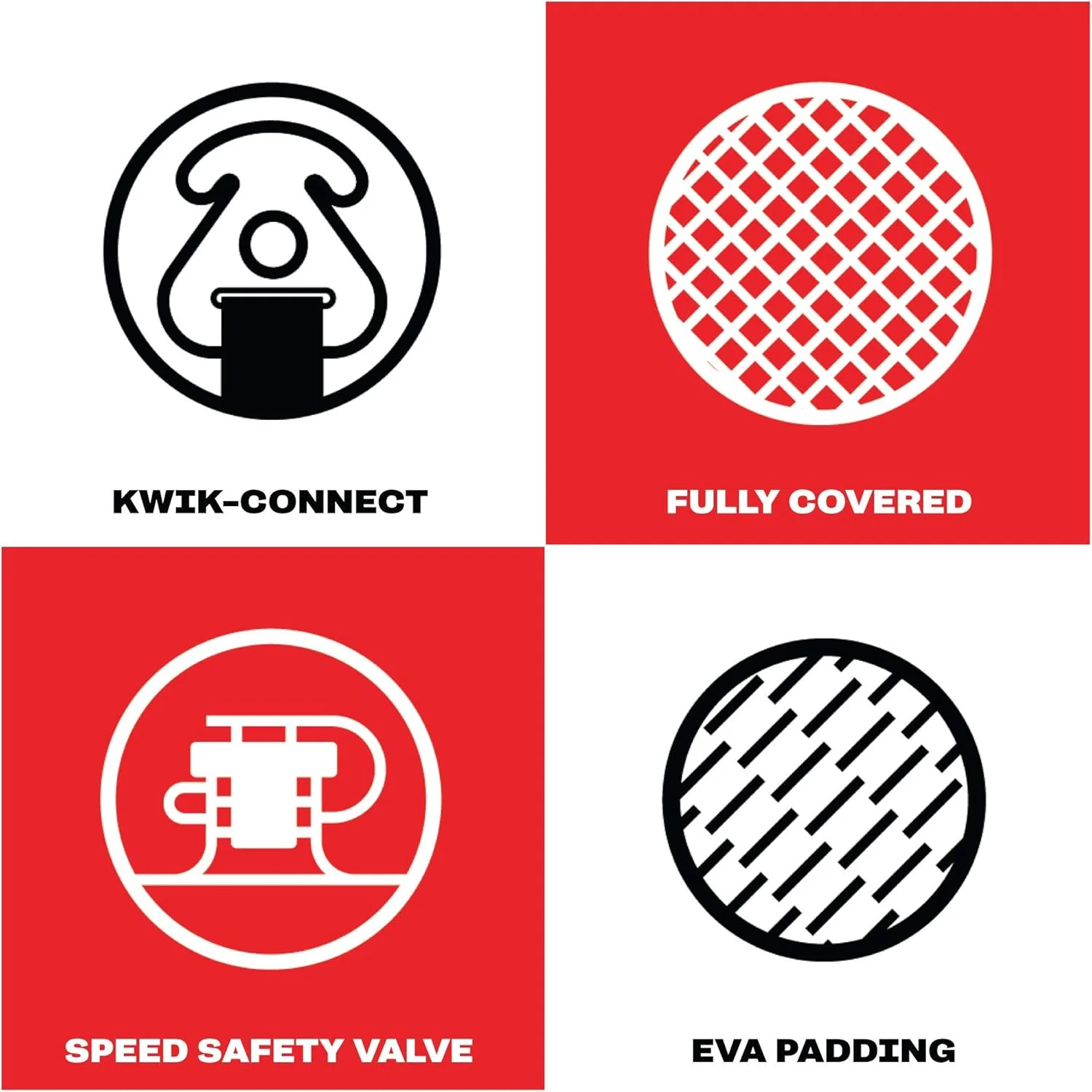 Airhead Slice 1-2 Rider Towable Tube for Water Sports with EVA Padding & Kwik-Connect