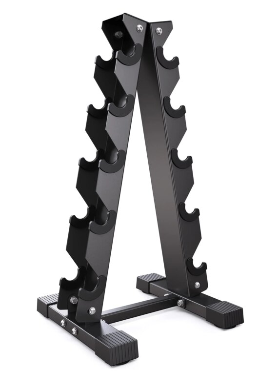 AKYEN Dumbbell Rack Stand - 480 lbs Capacity, Steel, Compact Design for 1-35 lbs Dumbbells, Home Gym Storage