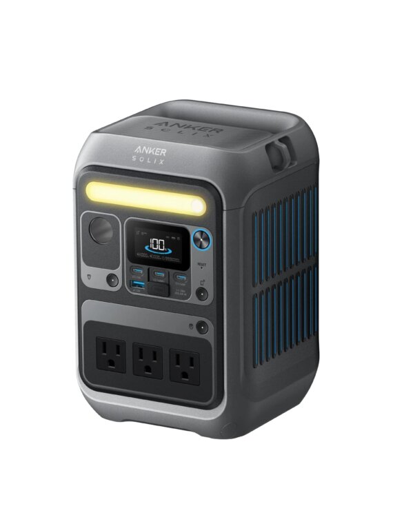 Anker SOLIX C300 300W Portable Power Station, 288Wh, 8 Ports, Solar Compatible, Compact Design, Fast Charging, Durable LiFePO4 Batteries
