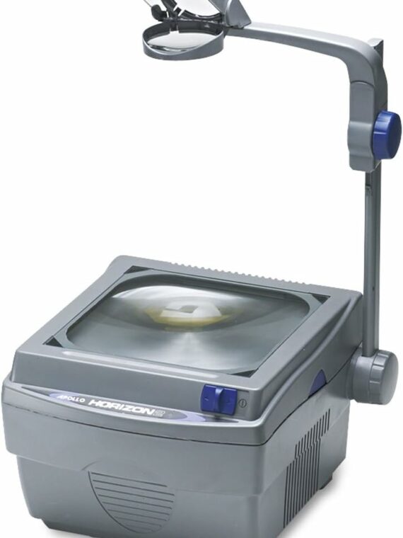Apollo Horizon 2 Overhead Projector, 2000 Lumens, 10" x 10" Stage, School-Ready, 2-Year Warranty