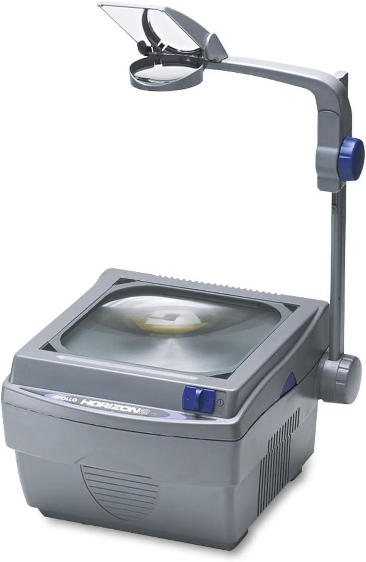 Apollo Horizon 2 Overhead Projector, 2000 Lumens, 10" x 10" Stage, School-Ready, 2-Year Warranty