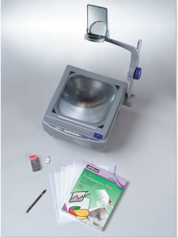 Apollo Horizon 2 Overhead Projector, 2000 Lumens, 10" x 10" Stage, School-Ready, 2-Year Warranty