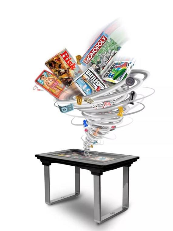 Arcade1Up Infinity Game Table - 50 Board Games, Tactile Feedback, High-Resolution Screen, Social Play+, Removable Legs, Ages 14+