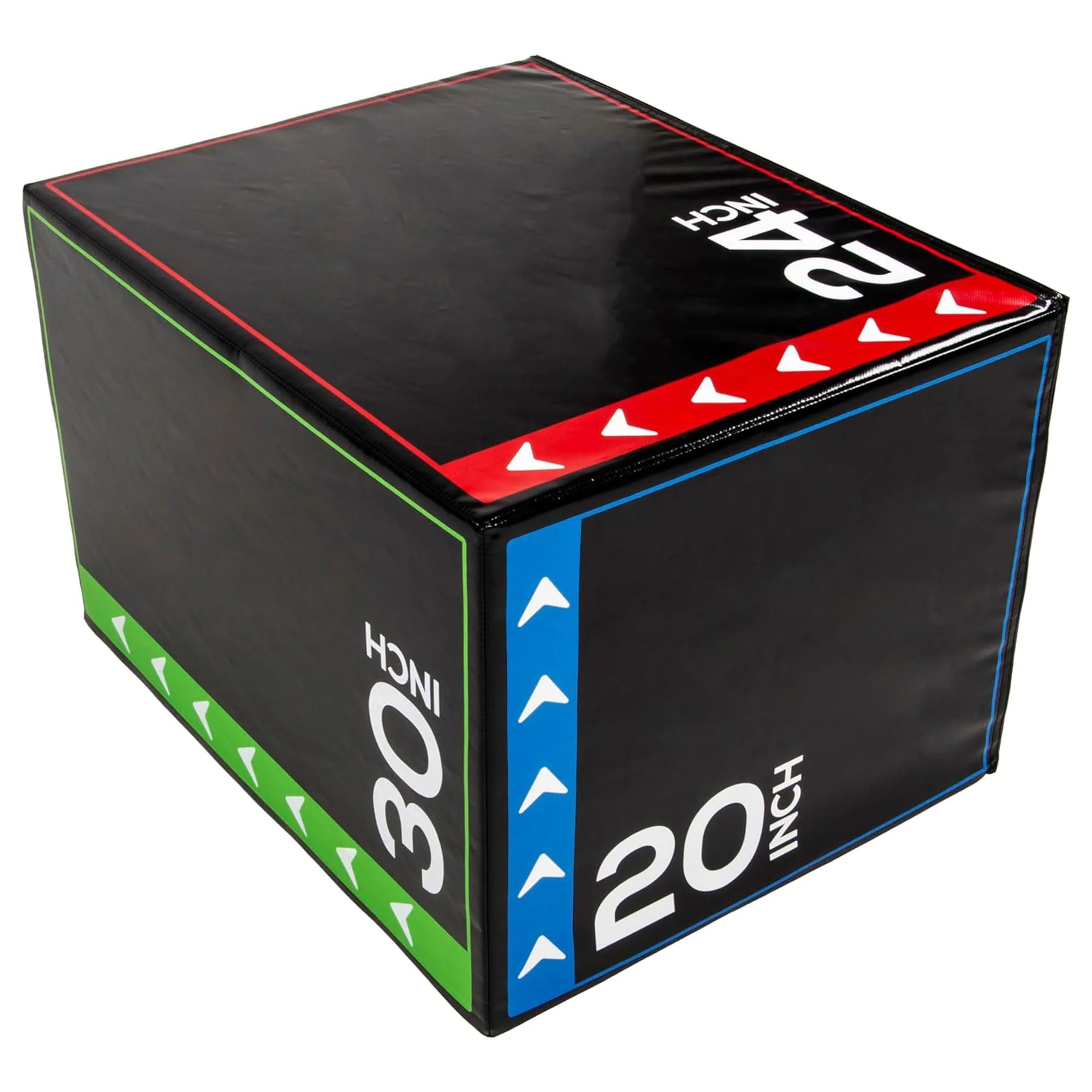 BalanceFrom 3-in-1 Rotatable Jump Box Trainer, Foam, Anti-Slip, Adjustable Heights, Plyometric Exercise