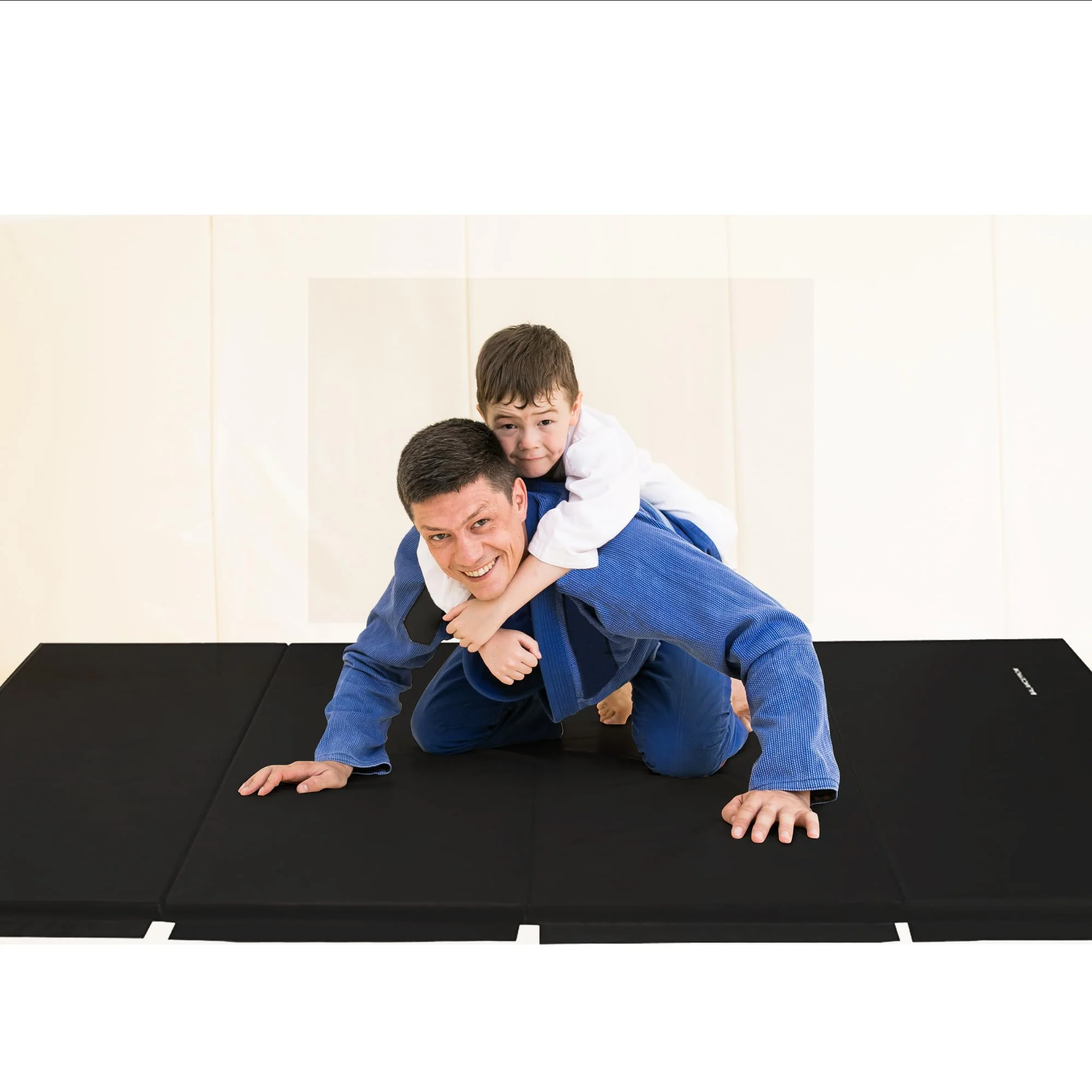 BalanceFrom GoGym 10'x4' Folding Gymnastics Mat, High-Density Foam, Durable Vinyl, Easy Clean, Connectable Panels