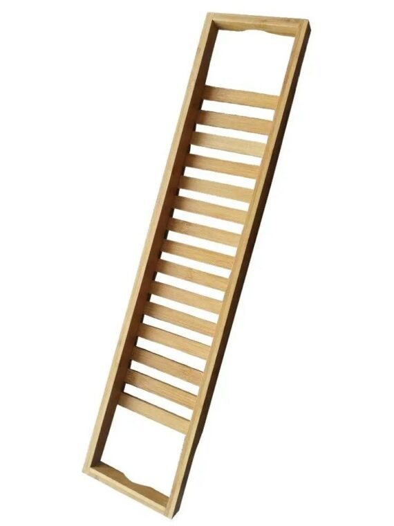 Bamboo Bathtub Caddy Tray by [Brand] - Durable, Lightweight, Universal Fit, 27.55", Holds 9 lbs, Stylish Bathroom Accessory