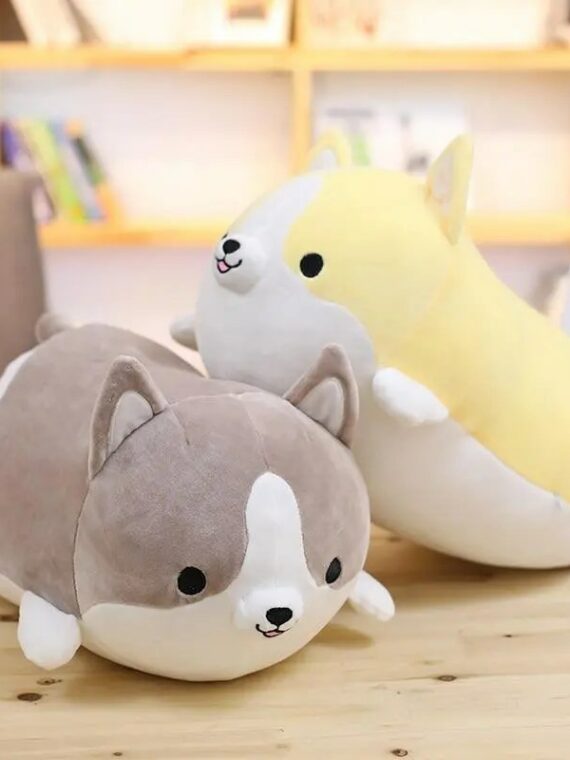 BarniePlush™ Corgi Puppy Pillow - Soft Cotton Stuffed Toy, 3 Colors & Sizes, Perfect Gift