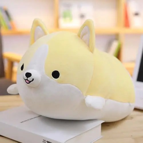 BarniePlush™ Corgi Puppy Pillow - Soft Cotton Stuffed Toy, 3 Colors & Sizes, Perfect Gift