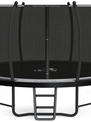 BCAN 14FT Recreational Trampoline with Safety Enclosure, ASTM Certified, 450 lbs Capacity, Easy Setup, Rust-Resistant Frame