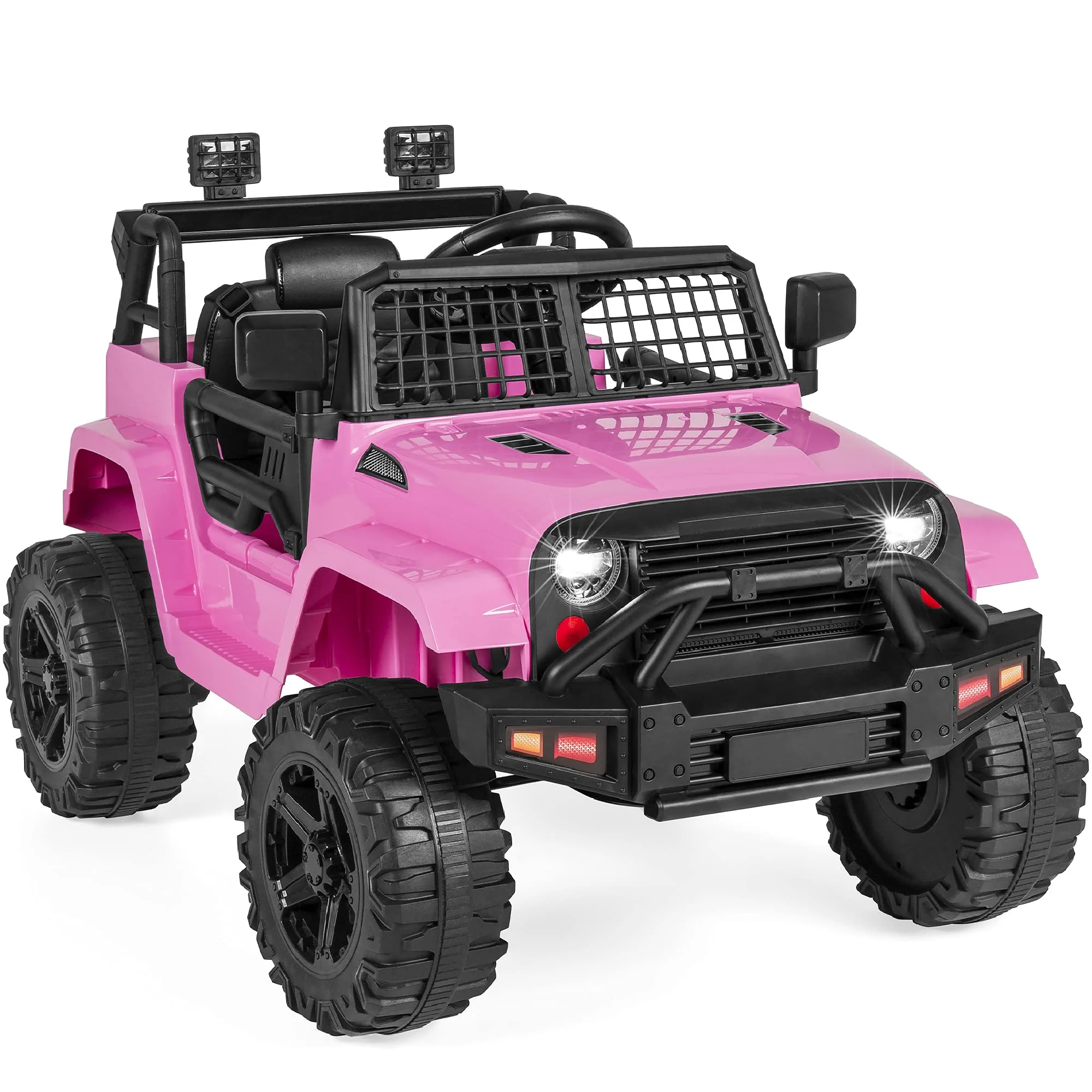 Best Choice Products 12V Kids Ride On Truck Car with Remote Control, LED Headlights, and AUX Outlet