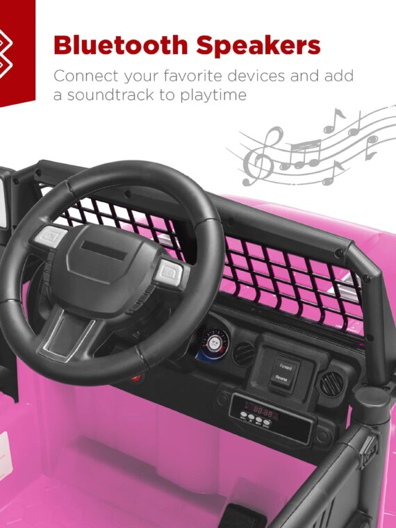 Best Choice Products 12V Kids Ride On Truck Car with Remote Control, LED Headlights, and AUX Outlet