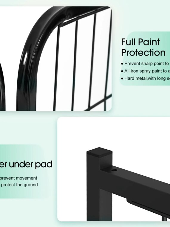 BestPet 40" Metal Dog Playpen, 16 Panels, Indoor/Outdoor, Adjustable & Easy Setup