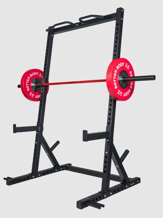 Better Body Home Gym Power Bundle: Incline Squat Rack, 10-55lbs Plates, Competition Barbell, Adjustable Bench, Collars
