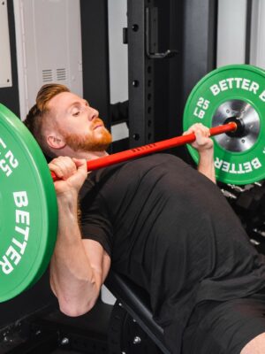 Better Body Home Gym Power Bundle: Incline Squat Rack, 10-55lbs Plates, Competition Barbell, Adjustable Bench, Collars