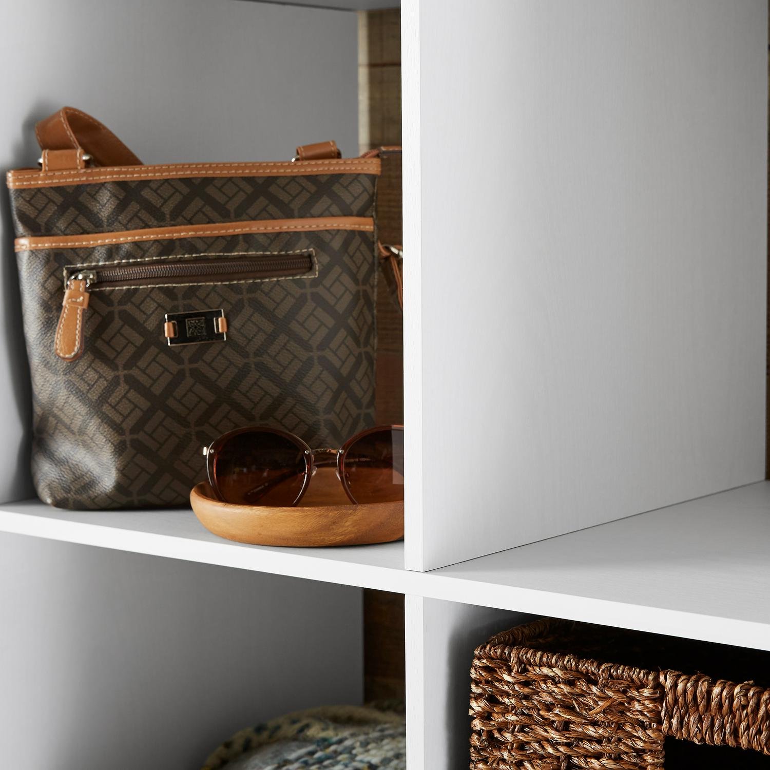 Better Homes & Gardens 16-Cube Storage Organizer, White Texture, Modern Design, Easy Assembly