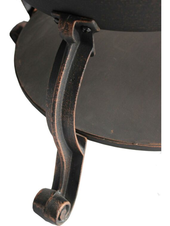 Better Homes & Gardens Antique Bronze Cast Iron Wood-Burning Chiminea with Cover