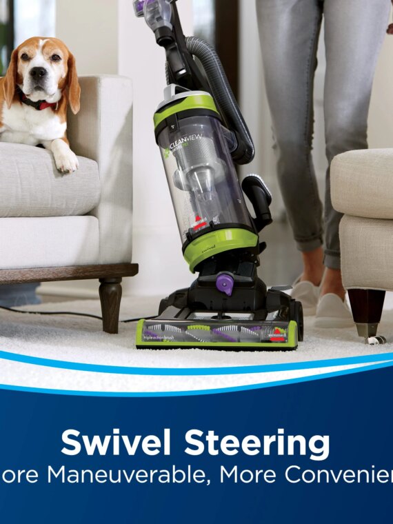 BISSELL CleanView Swivel Upright Bagless Vacuum, Pet Hair Removal, Multi-Surface, Edge-to-Edge Cleaning