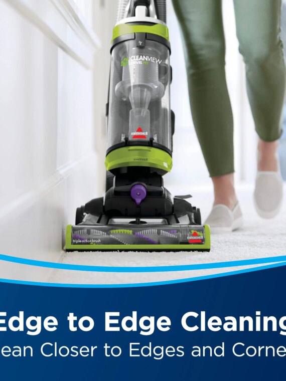 BISSELL CleanView Swivel Upright Bagless Vacuum, Pet Hair Removal, Multi-Surface, Edge-to-Edge Cleaning