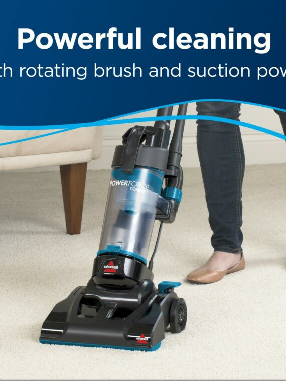 BISSELL Power Force Compact Bagless Vacuum 2112, Lightweight Multi-Surface Cleaner with High Reach Wand and Washable Filter