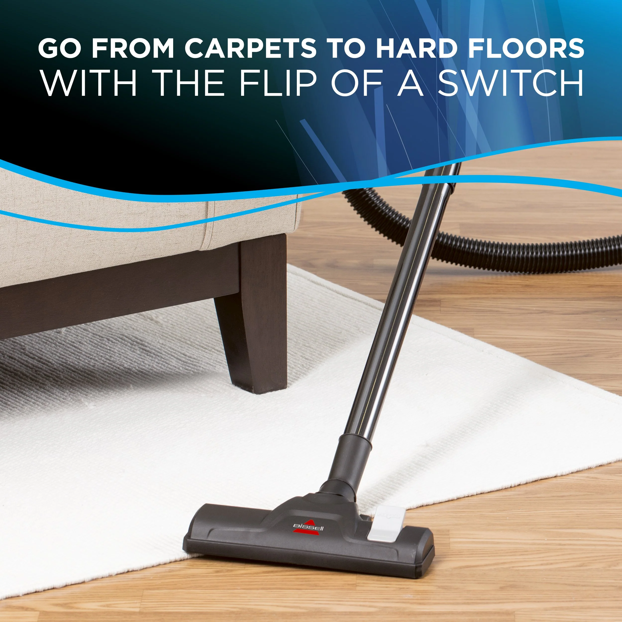 BISSELL Zing Canister Vacuum, 2L, 9-Amp Suction, Lightweight, for Carpets & Hard Floors