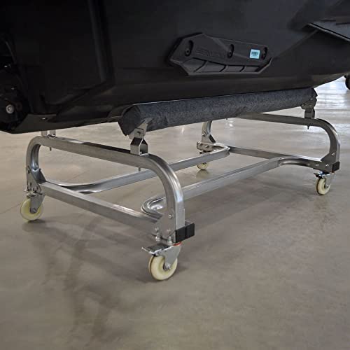 Black Widow Adjustable Personal Watercraft Dolly, 1,000 lb Capacity, Rust-Proof Steel, for Jet Skis & Boats