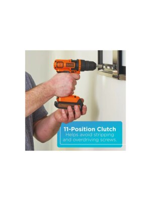 BLACK+DECKER 20V MAX Cordless Drill & 68-Piece Home Tool Kit with Lithium Battery