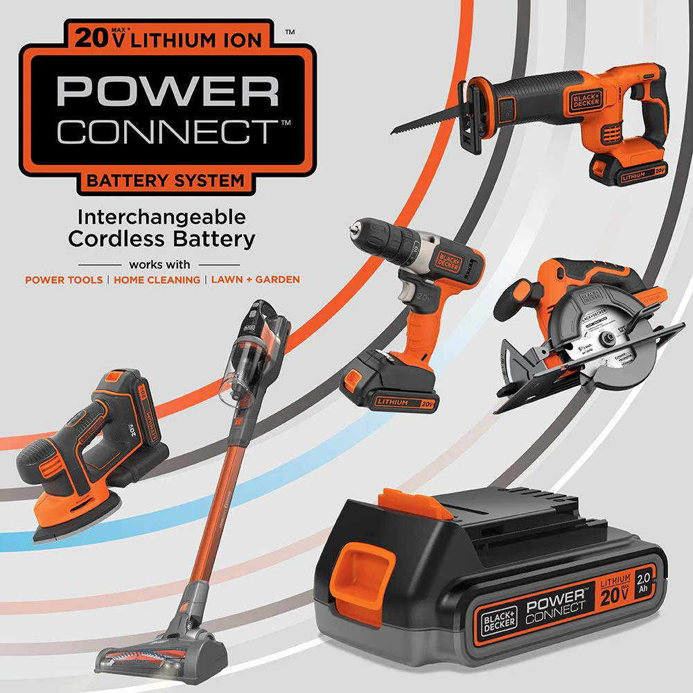 BLACK+DECKER 20V MAX Cordless String Trimmer/Edger Kit with AFS, 10" Adjustable Design, Lithium Battery