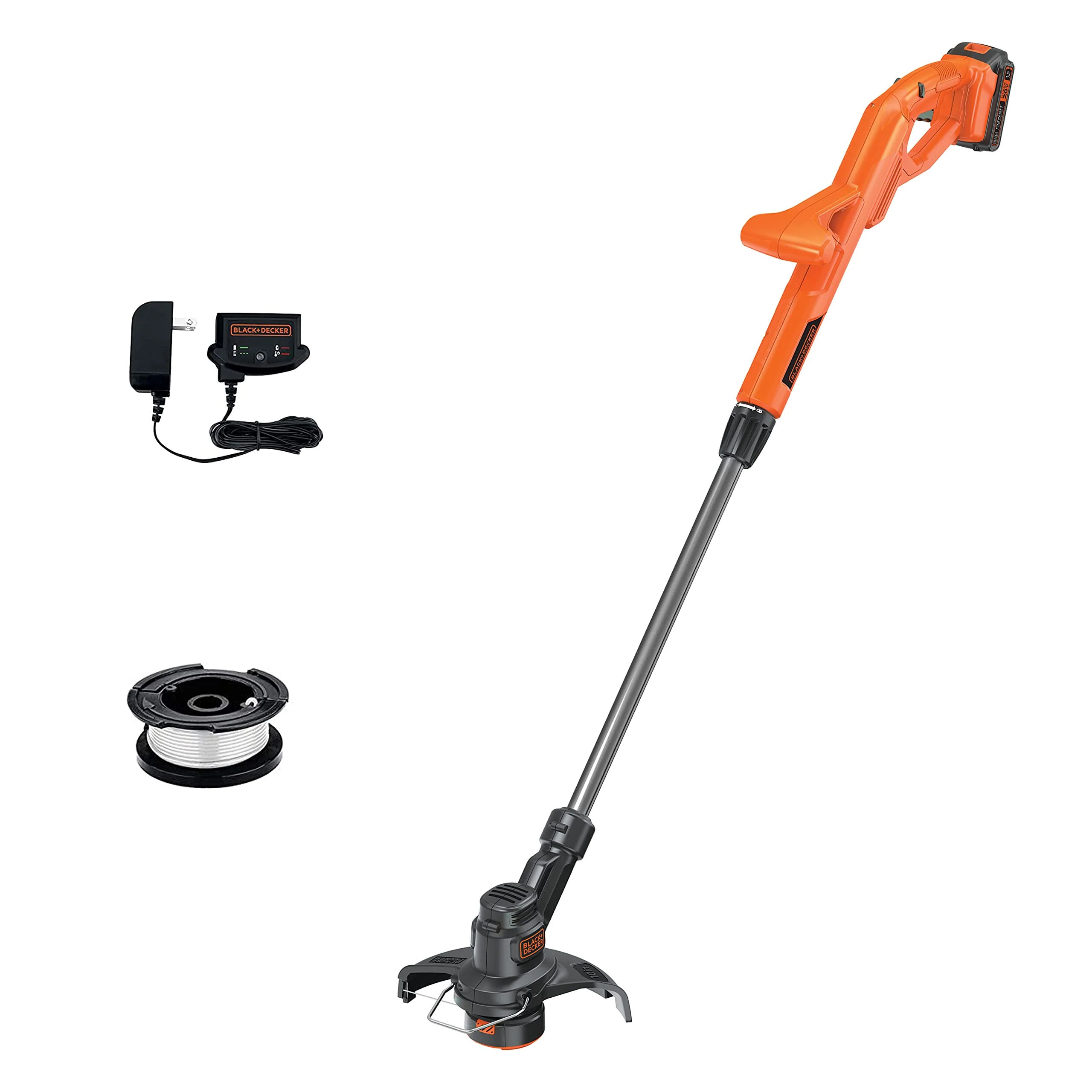 BLACK+DECKER 20V MAX Cordless String Trimmer/Edger Kit with AFS, 10" Adjustable Design, Lithium Battery