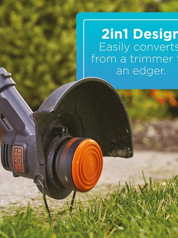 BLACK+DECKER 20V MAX Cordless String Trimmer/Edger Kit with AFS, 10" Adjustable Design, Lithium Battery