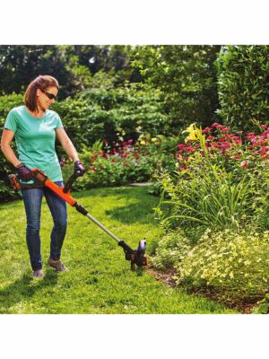 BLACK+DECKER 20V Max Cordless String Trimmer/Edger with Easy Feed, 12″ – Includes Batteries & Charger