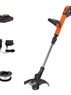 BLACK+DECKER 20V Max Cordless String Trimmer/Edger with Easy Feed, 12" - Includes Batteries & Charger
