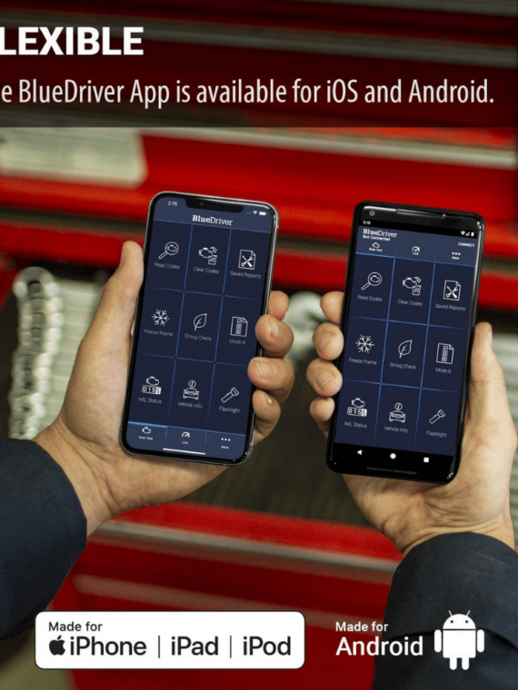 BlueDriver OBD2 Bluetooth Diagnostic Scan Tool for iPhone & Android - Enhanced Vehicle Diagnostics & Real-Time Data