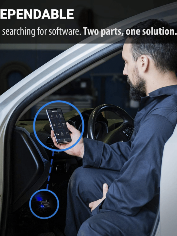 BlueDriver OBD2 Bluetooth Diagnostic Scan Tool for iPhone & Android - Enhanced Vehicle Diagnostics & Real-Time Data