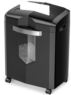 Bonsaii 12-Sheet Cross-Cut Paper Shredder, P-4 High Security, 20-Min Continuous Run, Jam Proof