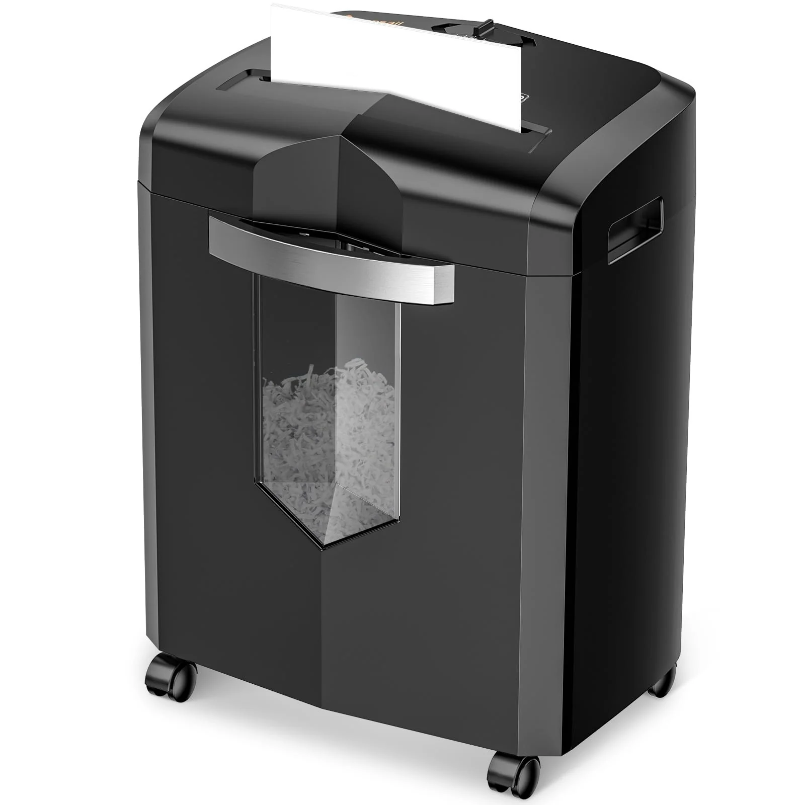 Bonsaii 12-Sheet Cross-Cut Paper Shredder, P-4 High Security, 20-Min Continuous Run, Jam Proof