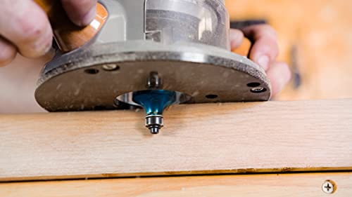 BOSCH 2.25 HP Electronic Fixed-Base Router, Aluminum, Adjustable Speed, 12 Amp Motor, Includes Accessories