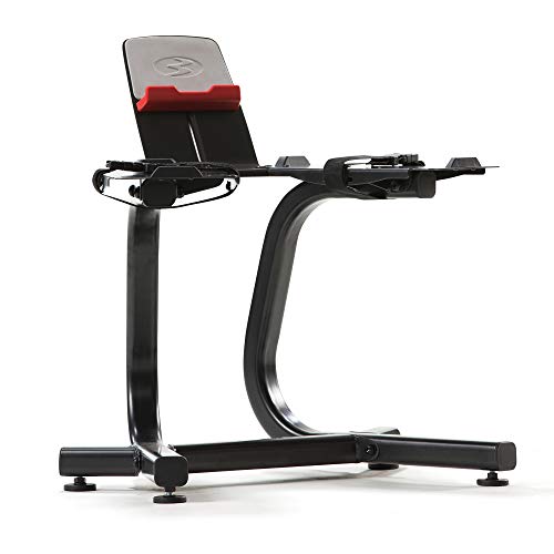 Bowflex SelectTech Dumbbell Stand with Ergonomic Media Rack and Wheels