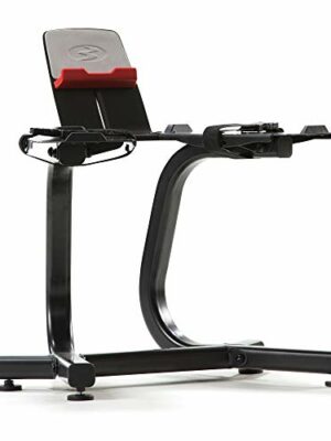 Bowflex SelectTech Dumbbell Stand with Media Rack – Ergonomic, Compact, Compatible with 552/560/1090 Dumbbells