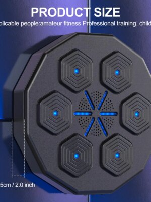 Brand 2.0 Smart Bluetooth Music Boxing Machine – Compact, Syncs with Music, Family Fitness Game