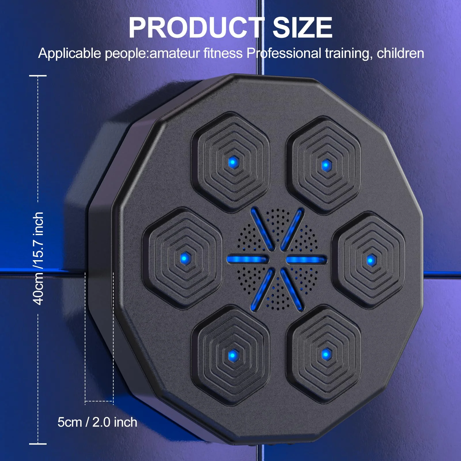 Brand 2.0 Smart Bluetooth Music Boxing Machine - Compact, Syncs with Music, Family Fitness Game