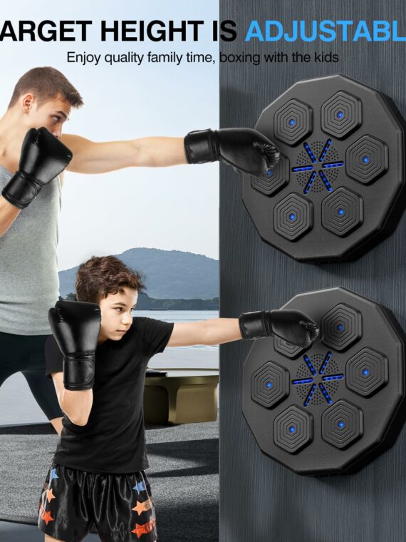 Brand 2.0 Smart Bluetooth Music Boxing Machine - Compact, Syncs with Music, Family Fitness Game