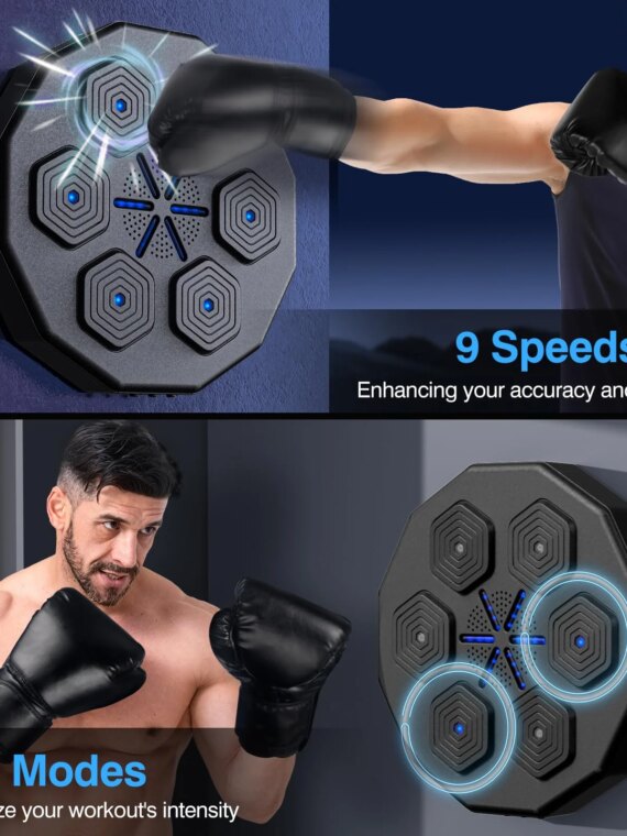 Brand 2.0 Smart Bluetooth Music Boxing Machine - Compact, Syncs with Music, Family Fitness Game