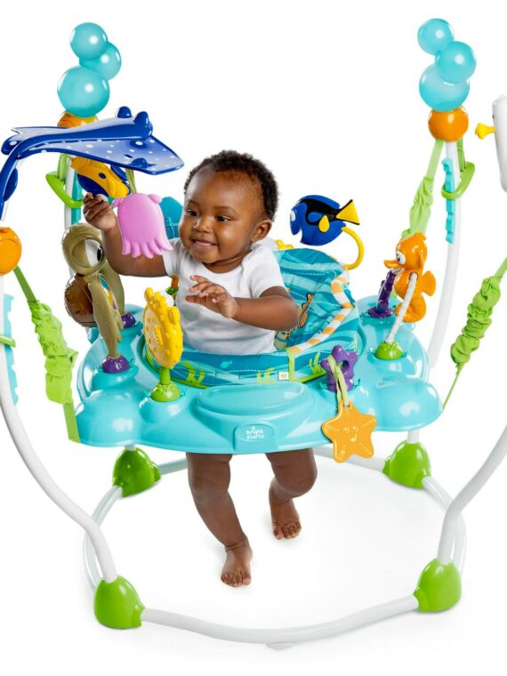 Bright Starts Disney Baby Finding Nemo Sea of Activities Jumper, Unisex Infant Entertainer with Interactive Toys and Adjustable Seat