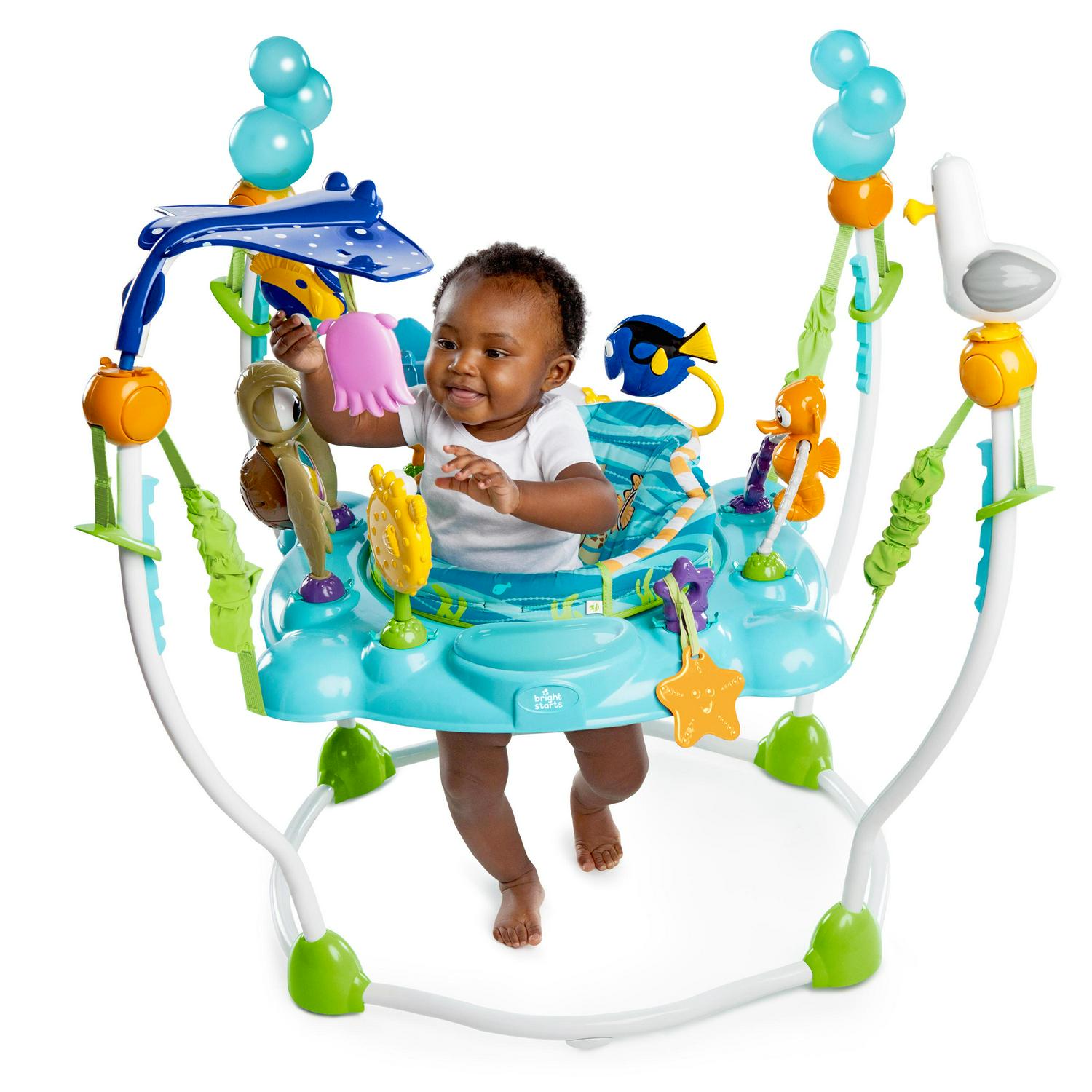 Bright Starts Disney Baby Finding Nemo Sea of Activities Jumper, Unisex Infant Entertainer with Interactive Toys and Adjustable Seat