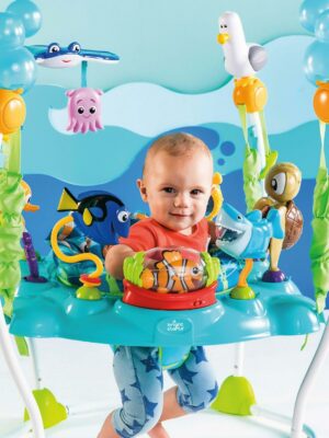 Bright Starts Disney Baby Finding Nemo Sea of Activities Jumper, Unisex Infant Entertainer with Interactive Toys and Adjustable Seat