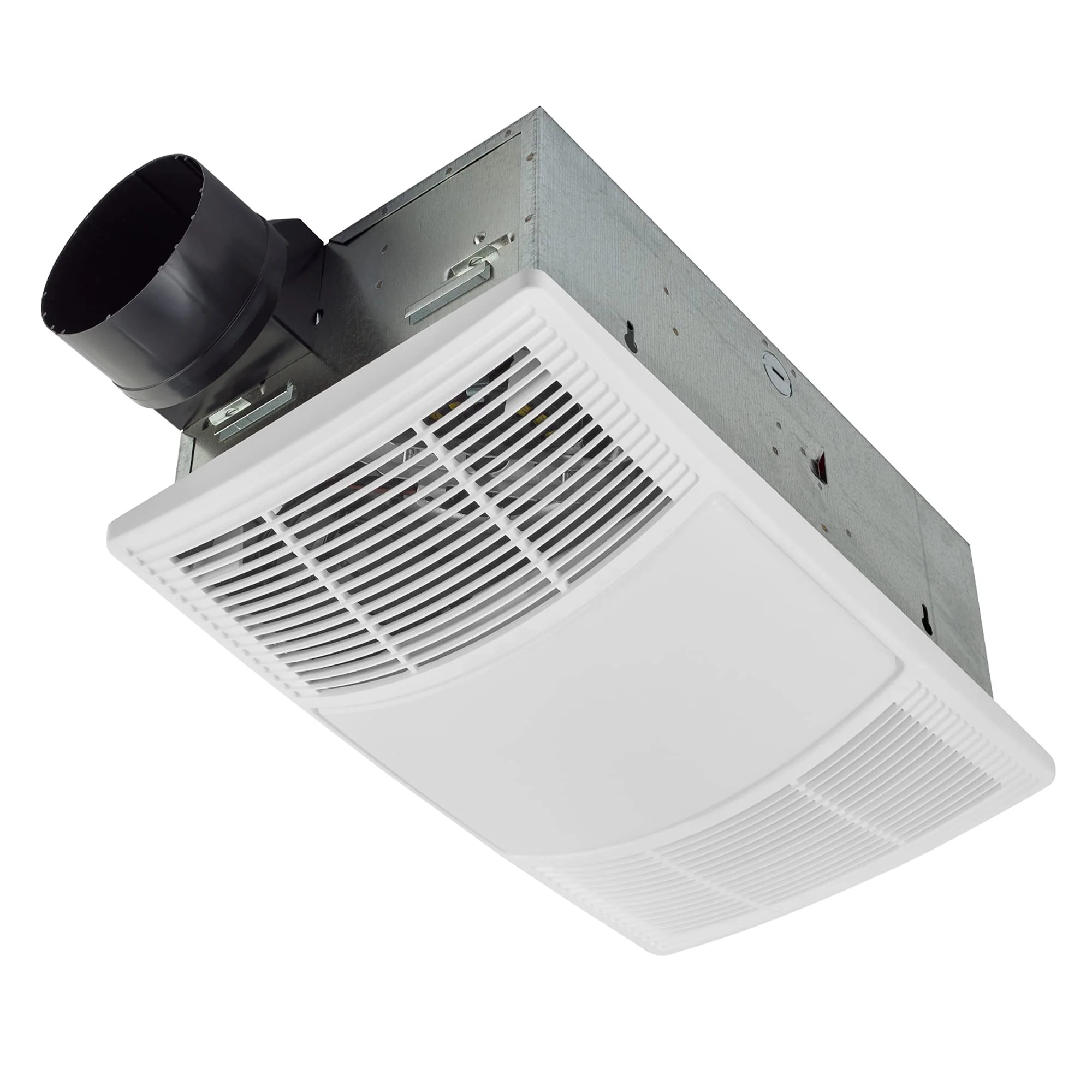 Broan-NuTone Bathroom Exhaust Fan with Light & Heater, 80 CFM, Dimmable LED, White Grille, 1300W Heater