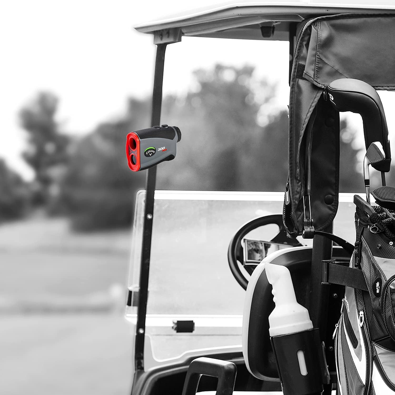 Callaway 300 Pro Golf Laser Rangefinder, Slope Measurement, 6x Magnification, Pin-Locking, Water Resistant