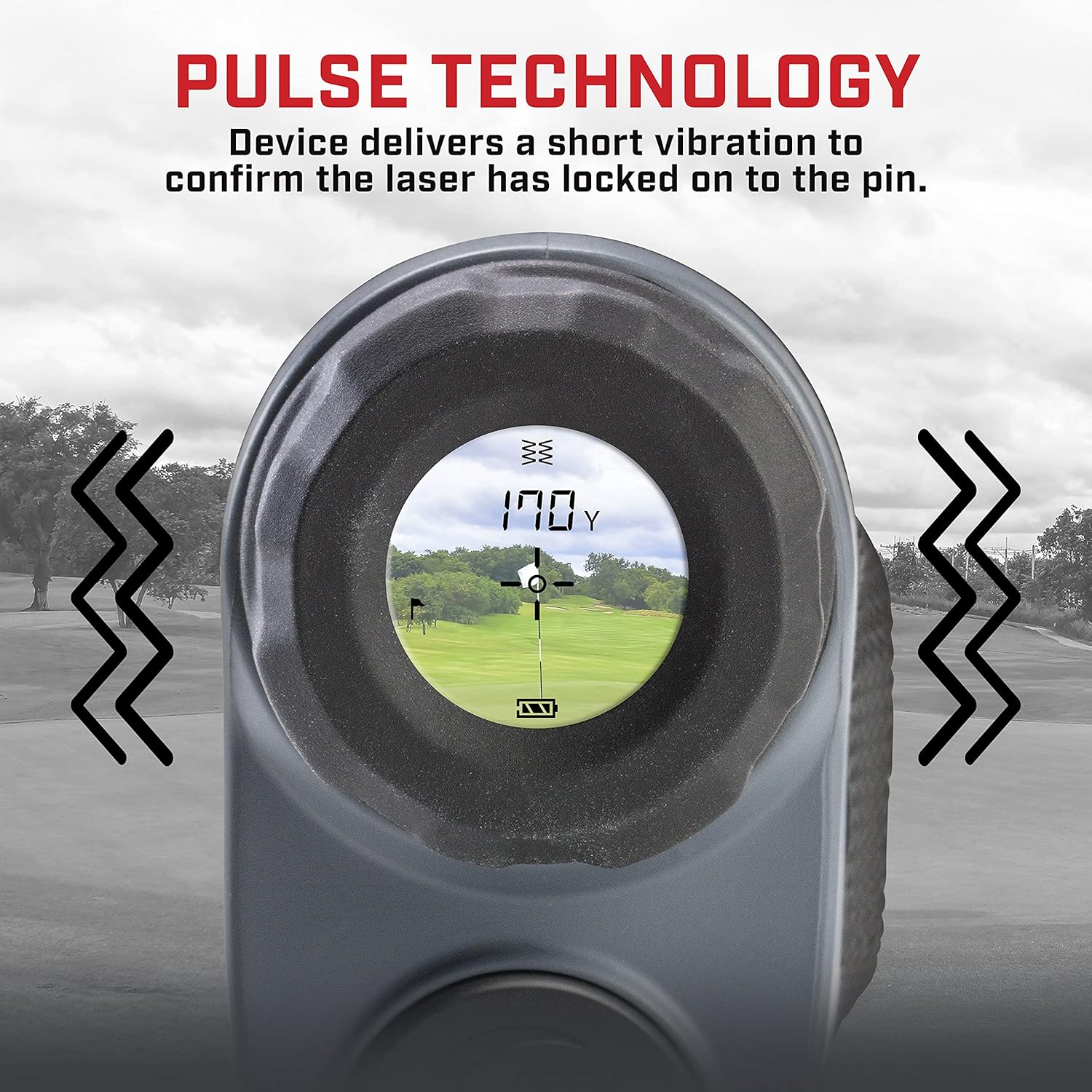 Callaway 300 Pro Golf Laser Rangefinder, Slope Measurement, 6x Magnification, Pin-Locking, Water Resistant