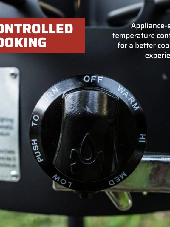 Camp Chef Explorer 2 Burner Camping Stove - 30,000 BTU, Portable with Detachable Legs, Windshield, Accessory Compatible