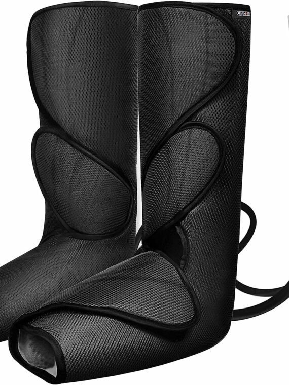 CINCOM Air Compression Leg Massager for Circulation & Pain Relief, Adjustable Fit, Portable Design